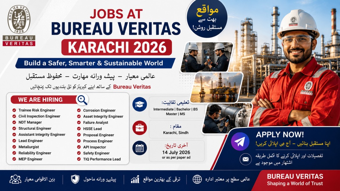 Bureau Veritas Karachi Jobs 2026 Apply Now!