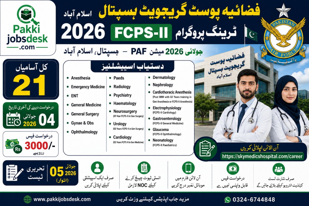 Fazaia Post Graduate Medical Institute Islamabad Jobs