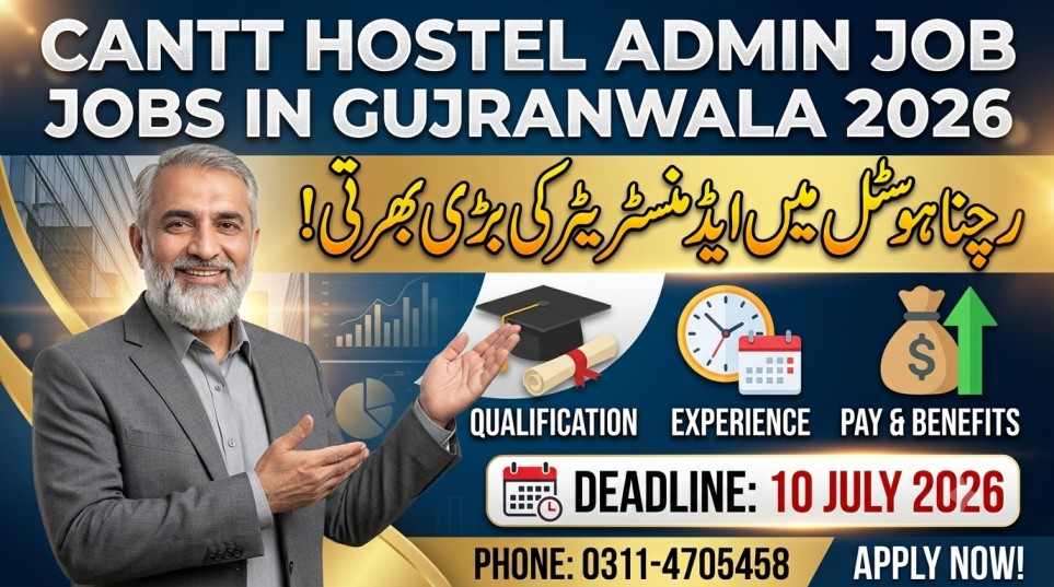 48 EME Battalion Gujranwala Jobs 2026 | Rachna Boys Hostel Administrator Vacancy