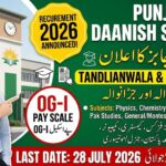 Punjab Daanish Schools Teachers Jobs 2026 – OG-I Vacancies