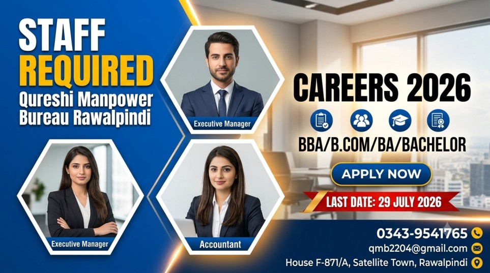 Qureshi Manpower Bureau Rawalpindi Jobs 2026: Apply Now