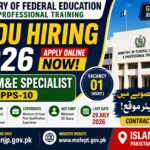 Ministry of Federal Education PPDU Jobs 2026: Apply Online