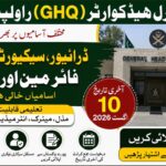 GHQ Rawalpindi Jobs 2026 Apply Online for Driver, Security Guard & Civilian Staff