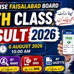 BISE Faisalabad 10th Class Result 2026 – Check by Roll Number, Name, SMS & Gazette