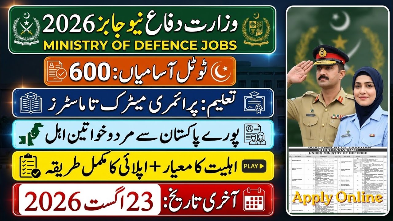 Latest Ministry of Defence MOD Jobs 2026 Announced: Apply Now