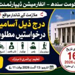 Information Department Sindh Jobs 2026 for Driver, Naib Qasid, Chowkidar & More